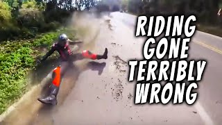 EPIC MOTORCYCLE CRASHES ROAD RAGE amp UNBELIEVABLE MOMENTS [upl. by Perrie]