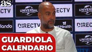 GUARDIOLA resignado sobre el CALENDARIO quotNo se va a solucionarquot [upl. by Krein414]