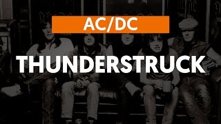 THUNDERSTRUCK  ACDC  Como tocar na guitarra [upl. by Zamora]