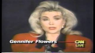 Bill Clinton Gennifer Flowers infidelity Jan 1992 [upl. by Yasnyl]