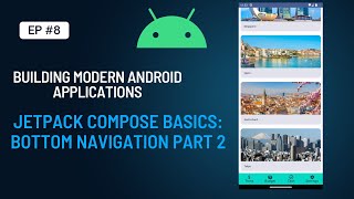 Jetpack Compose Basics Bottom Navigation Part 2 [upl. by Eirameinna]