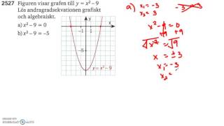 Matematik 5000 Ma 2a Kapitel 2 Grafisk och algebraisk lösning av ekvationer 2527 [upl. by Hoi613]