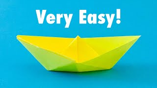 Easy Sticky Note Origami  Boat  Easy Origami Boat  Square Paper  Origami Boat with Sticky Notes [upl. by Saucy]