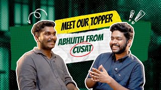 CUSAT CAT Topper Interview  Abhijith  CUSAT  Meet Our Topper  Malayalam [upl. by Carolynne]