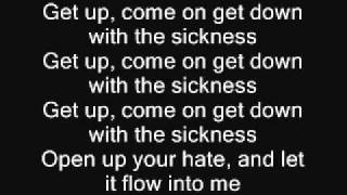 Disturbed  down with the sickness lyrics [upl. by Wilt304]