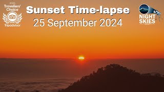 Sunset Timelapse 25 September 2024 [upl. by Alael]