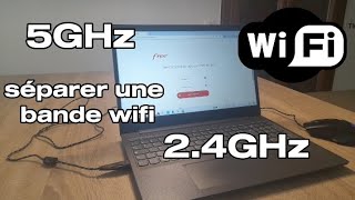 WIFI 24GHz Comment séparer un réseau WiFi 5GHz et 24GHz Tuto FreeBox Révolution [upl. by Erastatus26]