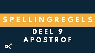 Spellingregels deel 9 Apostrof [upl. by Nacim]