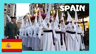 Malaga Witnessing Easter Holy Week Semana Santa religious procession [upl. by Pownall160]