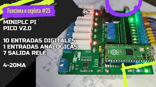 ⚡ Mini PLC FX1N con Raspberry Pi Pico W v20 para GX Works2 con TTL a Modbus RTU RS485 como RS232 [upl. by Norman]