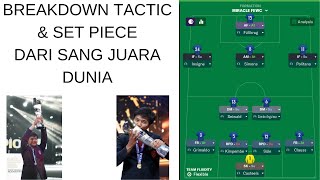 EXCLUSIVE BREAKDOWN TACTIC amp SET PIECE JUARA DUNIA DARI SANG JUARA fm24 footballmanager2024 [upl. by Ettelrac]