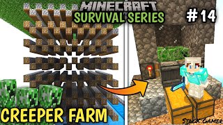 Best Creeper Farm For Minecraft Bedrock 121 Survival Series  MCPE [upl. by Kassie]