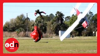 Skydiver vs Plane Florida Collision Captured in Dramatic Pictures [upl. by Ttergram]