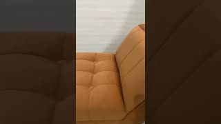 Velvet 3Seater Settee For Living Room Decor With Solid Wood Frame viralvideo like furniture [upl. by Eelarol]