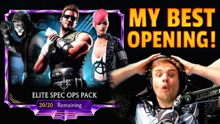 MK Mobile My Best Elite Spec Ops Pack Opening I Cant Believe My Luck [upl. by Dotti861]