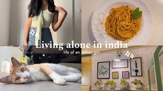 living alone in india  life of indian girl  aesthetic vlog ☁️🍃  a day in my life  slice of life [upl. by Gena390]