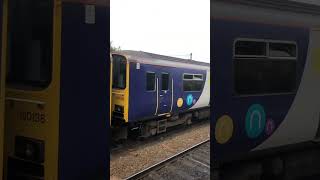 Northern Sprinter 150138 departing Clitheroe with a 2 tone bound for Manchester Victoria [upl. by Garlanda]