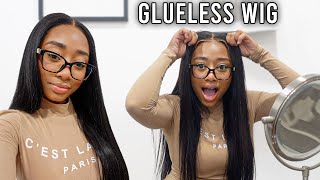 Easiest Glueless Wig Install Ive ever done  Beginner Friendly  ft Alipearl Hair [upl. by Xeno]