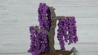 GLICINA O WISTERIA TEJIDA EN CROCHET [upl. by Neirrad]