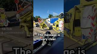 The message is very clear shorts truckdriver france reels trucking trucker lkw lorry reels [upl. by Lian]