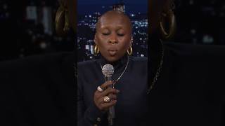 CynthiaErivo whistles “I’ll Be Home For Christmas” 🎄 JimmyFallon FallonTonight [upl. by Aerdnahs]