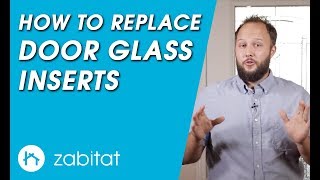 How to Replace a Broken Door Glass Insert in Your Door [upl. by Yznil]