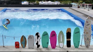 TESTING BOARDS on a 60ft Wide Standing Wave [upl. by Aneerbas]