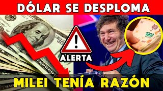 🚨 DÓLAR SE DESPLOMA 💵 MILEI TENÍA RAZÓN Y EL PESO NO PARA DE GANARLE [upl. by Ttegdirb179]