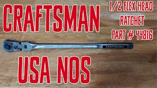 Craftsman USA NOS 12quot Flex Head Ratchet Part  44816 [upl. by Hepza]