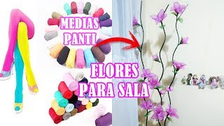 🌺🌼🌷FLORES CON MEDIAS PANTI O NYLON🌷🌼🌺 [upl. by Ardiekal]