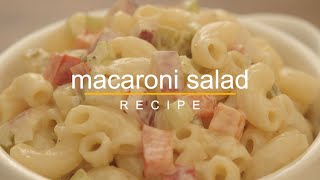 Homemade Macaroni Salad Recipe [upl. by Ellison588]