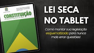 VADE MECUM NO TABLET  Como fazer forma fácil de estudar lei seca legislação Samsung S6 Lite [upl. by Beilul]