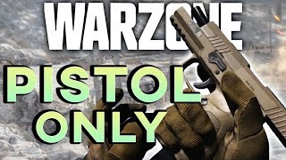 PISTOL ONLY SOLO WARZONE CHALLENGE WIN  Call of Duty Warzone Highlights [upl. by Salohci]