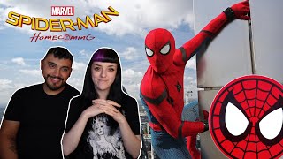 My Girlfriend Watches Spiderman Homecoming For The FIRST TIME  Movie Reaction [upl. by Ataeb]