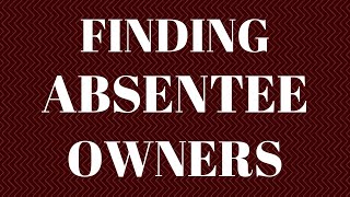 🤷‍♀️How To Find Absentee Owners Using Listsource🤷‍♀️ [upl. by Ecirpac652]