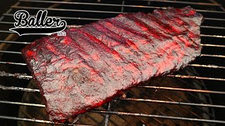 Pork Spare Ribs on a Charmate Lawson Smoker  Baller BBQ [upl. by Stedman]