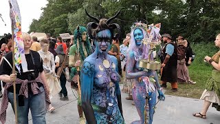 best body paintbody art at Castlefest [upl. by Nawj132]