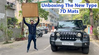 Unboxing New Type 7D Mats For My Mahindra Thar  Best Online Store For Car Accesories  Car Hatke [upl. by Ennayllek]