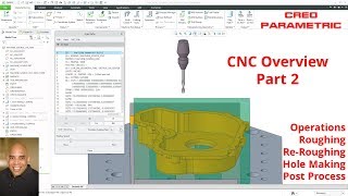 Creo Parametric Manufacturing  CNC Machining Overview Part 2 [upl. by Tollmann]