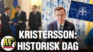 Sverige är medlemmar i Nato ”Historisk dag” [upl. by Dadelos]