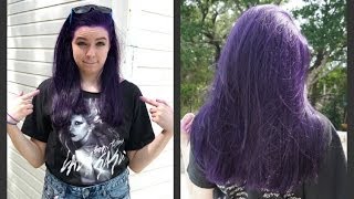 How to Dye Your Hair Purple NO BLEACH [upl. by Song82]