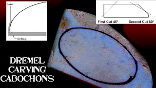 Cabochon Cutting Tips for Dremel Carving Warriors [upl. by Eldnik]