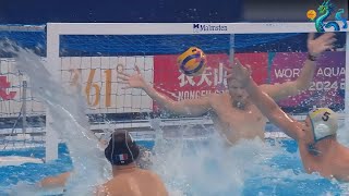 Mens Water Polo World Aquatics Doha 2024 AUSTRALIA  FRANCE Highlights [upl. by Erhart]