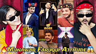 Munawar Faruqui Full Attitude Videos In Bigg Boss 17 REACTION 😈🔥  Munawar Faruqui Angry Moments pt2 [upl. by Arok]