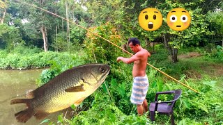 Fishing by traditional fishhookfishfishing videofishing videoshook fishing videobaruah zee [upl. by Blain137]