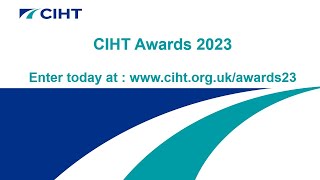 CIHT Awards 2023 A message from Sue Percy Chief Executive CBE [upl. by Noman]