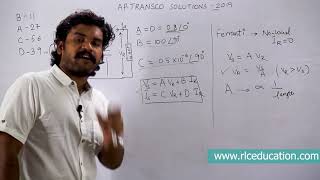 APTRANSCO AEE 2019 Detailed Solutions Q1120  RLC Education India  Nikhil Nakka [upl. by Elazaro]