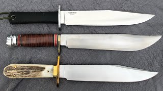 Top 4 Bowie Knives over 7” Cutting Edge Strongly Recommend IMO [upl. by Ellenehs]