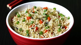 Veg fried rice recipe  How to make vegetable fried rice [upl. by Rephotsirhc515]