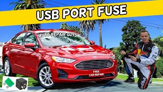 FORD FUSION USB PORT FUSE 2013 2014 2015 2016 2017 2018 2019 2020 [upl. by Nrevel]